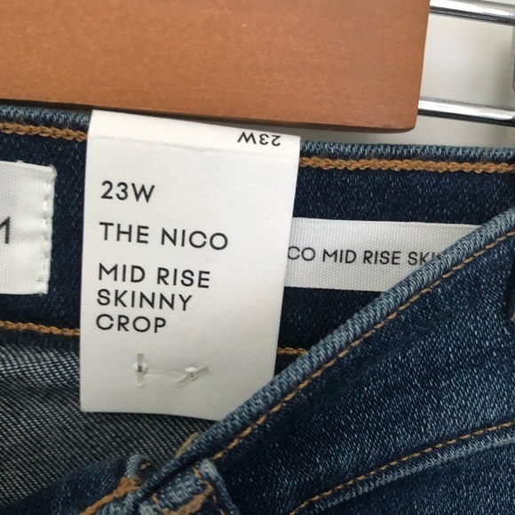 Denim forum NWT the nico mid rise skinny crop Jean - Picture 8 of 8